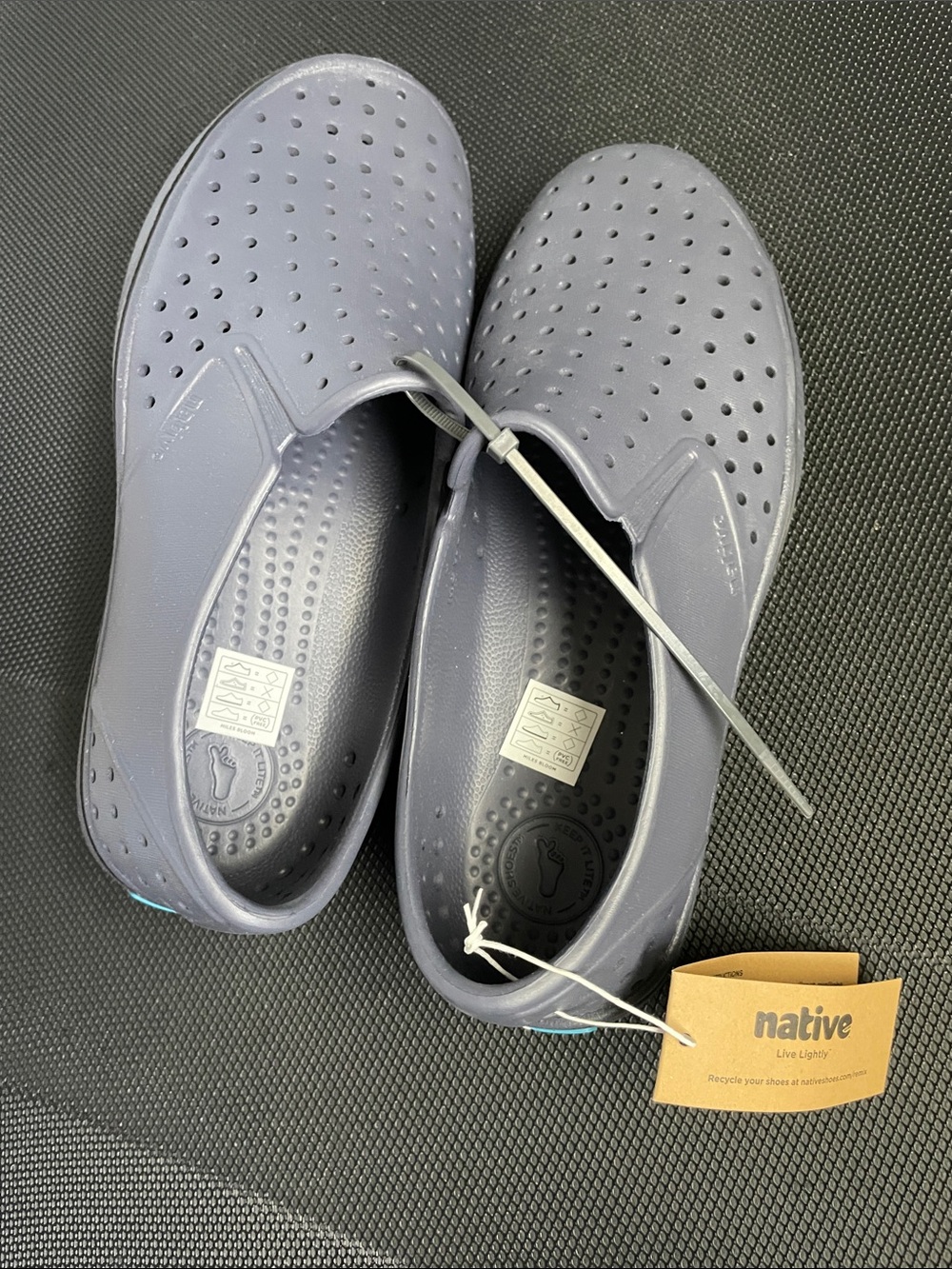 Native Women's Slip-On Clog in Slate Blue